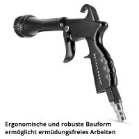 STAHLWERK Pistola per la pulizia a secco RP-24 ST | Pistola per la pulizia ad aria compressa | Effetto tornado | Pulitore per tappezzeria | Pistola per la pulizia delle superfici dellauto