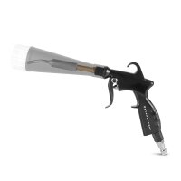 STAHLWERK Pistola per lavaggio a secco RP-25 ST | Ugello a sfera in metallo per vortici | Pistola per pulizia ad aria compressa | Effetto tornado | Potente pulitore per tappezzeria