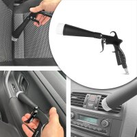 STAHLWERK Pistola per lavaggio a secco RP-25 ST | Ugello a sfera in metallo per vortici | Pistola per pulizia ad aria compressa | Effetto tornado | Potente pulitore per tappezzeria