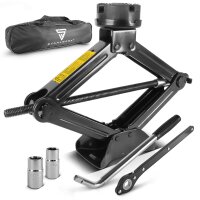 STAHLWERK SWH-2 ST tunkki | saksitunkki | 2 tonnin nostokapasiteetti | teleskooppinen pyöränmutteriavain | kaksoispistorasiat (17/19 mm, 21/23 mm) | laukku | tunkkisarja renkaiden vaihtoon ja korjaamoon.