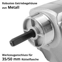 STAHLWERK betonverdichter 900 watt | 4.000 tpm | Krachtige betontrilnaald | Trilfles voor 35 / 50 mm trilfles | Krachtige verdichter voor betonbouw, muren, plafonds, funderingen