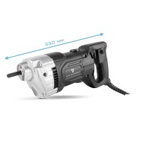 STAHLWERK betonverdichter 900 watt | 4.000 tpm | Krachtige betontrilnaald | Trilfles voor 35 / 50 mm trilfles | Krachtige verdichter voor betonbouw, muren, plafonds, funderingen