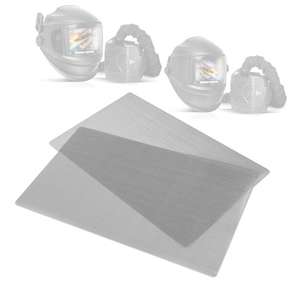STAHLWERK Funkenfänger für Gebläse-Einheit 2er Set | Filtersystem für Frischluft-Schweißhelme | Filter-Zubehör für Schweißhelme MASTER AIR und BOOSTER AIR | PAPR-System