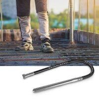 STAHLWERK Betonverdichter 900 Watt mit Rüttelflasche 35 mm, 1,5 m Schlauchlänge | 4.000 U/min | Innenrüttler für Fundamente, Bodenplatten, Wände, Decken | Hochleistungsverdichter für Betonbau