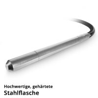 STAHLWERK Betonverdichter 900 Watt mit Rüttelflasche 35 mm, 1,5 m Schlauchlänge | 4.000 U/min | Innenrüttler für Fundamente, Bodenplatten, Wände, Decken | Hochleistungsverdichter für Betonbau