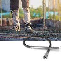 STAHLWERK Betonverdichter 900 Watt mit Rüttelflasche 35 mm, 2 m Schlauchlänge | 4.000 U/min | Innenrüttler für Fundamente, Bodenplatten, Wände, Decken | Hochleistungsverdichter für Betonbau