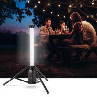 STAHLWERK 360° LED-Turm-Baustrahler TBS-30 ST | 30 Watt | 2.400 Lumen | 6.500 K Tageslichtfarbe | Li-Ion-Akku 7,4 V / 8000 mAh | IP44 | Akku-Arbeitsleuchte