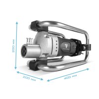 STAHLWERK BR-2300 ST Compactadora de hormigón | 2.300 vatios con 4.000 rpm | Potente vibrador de hormigón | Vibrador de botella para botella vibradora de 35 / 50 mm | Vibrador interior para paredes, techos, cimientos