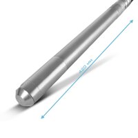 STAHLWERK botella vibratoria Ø 35 mm | 400 cm de longitud de manguera | vibrador interno con eje flexible para vibradores eléctricos de hormigón | manguera vibratoria para compactadores de hormigón, vibradores de botella y vibradores de hormigón