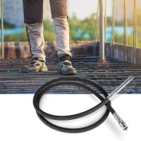 STAHLWERK botella vibratoria Ø 35 mm | 400 cm de longitud de manguera | vibrador interno con eje flexible para vibradores eléctricos de hormigón | manguera vibratoria para compactadores de hormigón, vibradores de botella y vibradores de hormigón