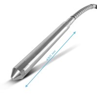 STAHLWERK vibrationsflaske Ø 45 mm | 400 cm slangelængde | stavvibrator med fleksibel aksel til elektriske betonvibratorer | vibrationsslange til betonkomprimatorer, flaskevibratorer og betonvibratorer