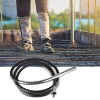 STAHLWERK vibrationsflaske Ø 45 mm | 600 cm slangelængde | stavvibrator med fleksibel aksel til elektriske betonvibratorer | vibrationsslange til betonkomprimatorer, flaskevibratorer og betonvibratorer