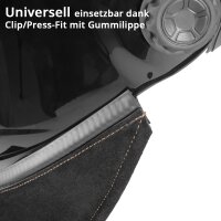 STAHLWERK Skórzane ochraniacze szyi i klatki piersiowej do przyłbic spawalniczych | Uniwersalna ochrona przed rozpryskami, iskrami i promieniowaniem UV | Łatwe dopasowanie | Wysokiej jakości wykonanie | Klips / Press-Fit