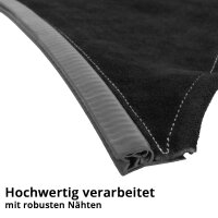 STAHLWERK Skórzane ochraniacze szyi i klatki piersiowej do przyłbic spawalniczych | Uniwersalna ochrona przed rozpryskami, iskrami i promieniowaniem UV | Łatwe dopasowanie | Wysokiej jakości wykonanie | Klips / Press-Fit