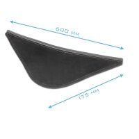 STAHLWERK Skórzane ochraniacze szyi i klatki piersiowej do przyłbic spawalniczych | Uniwersalna ochrona przed rozpryskami, iskrami i promieniowaniem UV | Łatwe dopasowanie | Wysokiej jakości wykonanie | Klips / Press-Fit