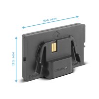 STAHLWERK Wymienny moduł akumulatorowy do latarki czołowej LED RAPTOR | Akumulator litowo-jonowy do latarki czołowej LED | Złącze USB-C | Akumulator do latarki LED