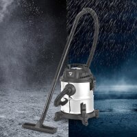 STAHLWERK Nass- und Trockensauger VCL-1200 ST | 1200 W Werkstattsauger mit 20 l Metallbehälter | Staubschüttel- und Ausblasfunktion | Kompakter Industriesauger für Werkstatt, Garage und Baustelle