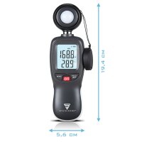 STAHLWERK 3-part measuring device set with anemometer, thermo-hygrometer and luxmeter | Perfect measurement of air speed, temperature, humidity and illuminance