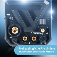 STAHLWERK Kombi-Schweißgerät CTM-250 Puls Pro 6-in-1 Schweißgerät mit 200 A | Vollausstattung | 45 A Plasmaschneider | Puls-Funktion | Synergischer Drahtvorschub | WIG | MIG MAG | PULS | MMA | FLUX