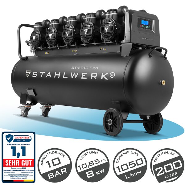 B-Ware: Kompressor ST-2010 Pro 10 bar 8 kW 1050 l/min 200l