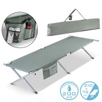 B-Ware: Campingliege 200 kg 210 x72 cm Feldbett...