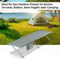 B-Ware: Campingliege 200 kg 210 x72 cm Feldbett...
