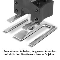 B-Ware: Hebewerkzeug 2er Set mit 220 kg Tragkraft und 23 cm Hubh&ouml;he