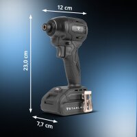 STAHLWERK ADS-190 ST cordless impact wrench | 20 volt system | Cordless wrench with brushless technology | 190 Nm impact wrench | Batteries and charger included | 1/4" hex bit holder