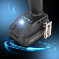 STAHLWERK ADS-190 ST cordless impact wrench | 20 volt system | Cordless wrench with brushless technology | 190 Nm impact wrench | Batteries and charger included | 1/4" hex bit holder