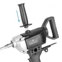 STAHLWERK Rührwerk RW-800 ST | 800 W und 500 U/min | Elektrischer Mörtelrührer | Robuste Ausführung |Stabiler Betonrührer | Farbrührer | Farbmischer | Handmischer | Handrührwerk