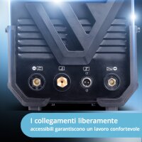 STAHLWERK AC/DC TIG 200 ST | Saldatrice TIG da 200 A | Inverter combinato AC/DC TIG e MMA/Mano | Accensione HF | Avvio a caldo e antistick | Modalit&agrave; 2T e 4T | Raffreddamento intelligente