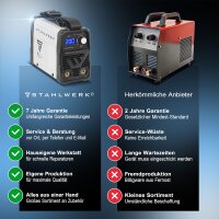 STAHLWERK ARC 200 MD Elektroden-Schwei&szlig;ger&auml;t DC MMA, E-Hand, Lift-TIG Welder | Stufenlos regelbar | Echte 200 Ampere | Sehr kompakt und leicht | Hot-Start, Anti-Stick, Smart-K&uuml;hlung | IGBT-Technologie