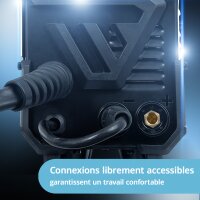 STAHLWERK MIG/MAG 160 M Poste de soudage enti&egrave;rement synergique 5 en 1 appareil combin&eacute; avec v&eacute;ritable 160 amp&egrave;res et 2 rouleaux dentra&icirc;nement / fil fourr&eacute;, MIG MAG, ARC MMA, Lift TIG
