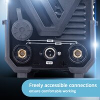 STAHLWERK DC TIG 200 ST | Spawarka kombinowana 2 w 1 | TIG MMA | 200 amperów | Zapłon HF, gorący start, zapobieganie przywieraniu | Do stali, stali nierdzewnej, miedzi, mosiądzu | Nie nadaje się do aluminium