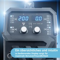 STAHLWERK CTM-250 ST Kombi-Schwei&szlig;ger&auml;t WIG + MIG/MAG + MMA/ARC + CUT/Plasma mit 200 Ampere und 45 Ampere Plasma-Funktion