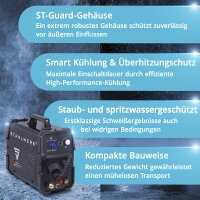 STAHLWERK Plasmaschneider CUT 50 P | 45 A Inverter-Plasmaschneider | HF-Pilotz&uuml;ndung | Digitalanzeige | Schneidleistung bis 15 mm | Smart-K&uuml;hlung