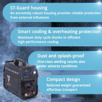 STAHLWERK plasmasnijder CUT 50 P | 45 A inverter plasmasnijder | HF pilootontsteking | digitale display | snijcapaciteit tot 15 mm | slimme koeling