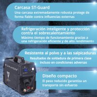 STAHLWERK Cortadora de plasma CUT 50 P | Cortadora de plasma inverter 45 A | Encendido piloto HF | Pantalla digital | Capacidad de corte hasta 15 mm | Refrigeraci&oacute;n inteligente