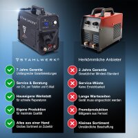 STAHLWERK Plasmaschneider CUT 50 P | 45 A Inverter-Plasmaschneider | HF-Pilotz&uuml;ndung | Digitalanzeige | Schneidleistung bis 15 mm | Smart-K&uuml;hlung