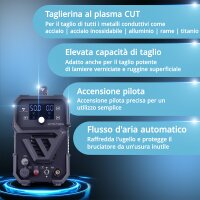 STAHLWERK Taglierina al plasma CUT 50 P Digital | Taglierina al plasma con inverter da 50 A | Accensione pilota HF | Display digitale | Interfaccia THC per CNC | Capacit&agrave; di taglio fino a 20 mm | Taglierina al plasma con funzione 2T/4T