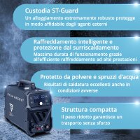 STAHLWERK Taglierina al plasma CUT 50 P Digital | Taglierina al plasma con inverter da 50 A | Accensione pilota HF | Display digitale | Interfaccia THC per CNC | Capacit&agrave; di taglio fino a 20 mm | Taglierina al plasma con funzione 2T/4T