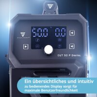 STAHLWERK Plasmaschneider CUT 50 P Digital | 50 A Inverter-Plasmaschneider | HF-Pilotz&uuml;ndung | Digitalanzeige | THC-Schnittstelle f&uuml;r CNC | Schneidleistung bis 20 mm | Plasma Cutter mit 2T/4T-Funktion