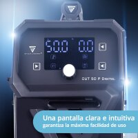 STAHLWERK Cortadora de plasma CUT 50 P Digital | Cortadora de plasma inverter 50 A | Encendido piloto HF | Pantalla digital | Interfaz THC para CNC | Capacidad de corte hasta 20 mm | Cortadora de plasma con funci&oacute;n 2T/4T