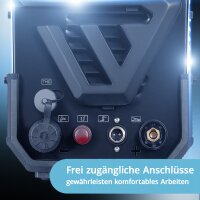 STAHLWERK Plasmaschneider CUT 50 P Digital | 50 A Inverter-Plasmaschneider | HF-Pilotz&uuml;ndung | Digitalanzeige | THC-Schnittstelle f&uuml;r CNC | Schneidleistung bis 20 mm | Plasma Cutter mit 2T/4T-Funktion