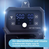 STAHLWERK Plasmaschneider CUT 50 P Digital | 50 A Inverter-Plasmaschneider | HF-Pilotz&uuml;ndung | Digitalanzeige | THC-Schnittstelle f&uuml;r CNC | Schneidleistung bis 20 mm | Plasma Cutter mit 2T/4T-Funktion