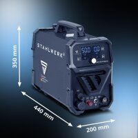 STAHLWERK Plasmaschneider CUT 50 P Digital | 50 A Inverter-Plasmaschneider | HF-Pilotz&uuml;ndung | Digitalanzeige | THC-Schnittstelle f&uuml;r CNC | Schneidleistung bis 20 mm | Plasma Cutter mit 2T/4T-Funktion