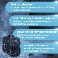 STAHLWERK Plasmaschneider CUT 80 P Digital | 80 A Inverter-Plasmaschneider | HF-Pilotzündung | Digitalanzeige | THC-Schnittstelle für CNC | Schneidleistung bis 25 mm | Plasma Cutter mit 2T/4T-Funktion