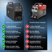 STAHLWERK Plasmaschneider CUT 100 Pro | 100 A Inverter-Plasmaschneider | HF-Pilotzündung | Digitalanzeige | THC-Schnittstelle für CNC | Schneidleistung bis 44 mm | Plasma Cutter mit 2T/4T-Funktion