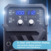 STAHLWERK MTM-200 ST 3-in-1-kaasusuojahitsauskone | 200 A kombi-invertteri TIG-, MIG/MAG-, MMA-, FLUX- ja CuSi3-juottamiseen | HF-sytytys | synerginen langansyöttö | VRD ja kuumakäynnistys | 2-tahti / 4-tahti-tila