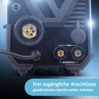 STAHLWERK MTM-200 ST 3-in-1 Schutzgas-Schweißgerät | 200 A Kombi-Inverter für WIG, MIG/MAG, MMA, FLUX, CuSi3-Löten | HF-Zündung | Synergischer Drahtvorschub | VRD und Hotstart | 2-Takt / 4-Takt Modus